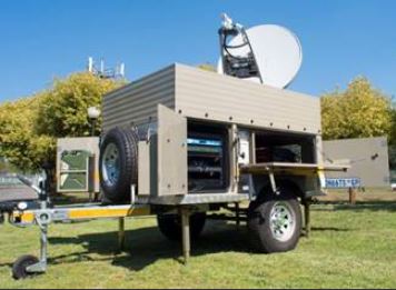 iNetvu Equipped  Satellite Trailer